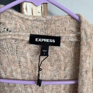Express Women's Tan Cardigan Sweater